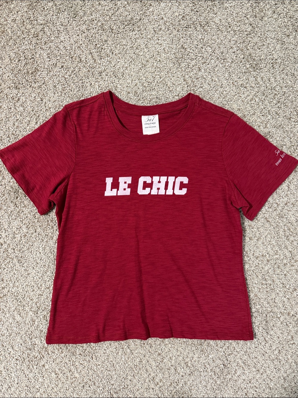 Cinq a Sept Le Chic Graphic Tee 100% cotton